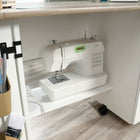 Sauder - Select Desserte Machine à Coudre - Finition Soft White (426934)-6
