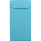 JAM Paper - Enveloppes à monnaie no 7, 3 1/2 x 6 1/2 po, bleu Brite Hue, 50/paquet-Enveloppes à monnaie