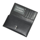 Roots - Femme Grand Portefeuille Pochette avec Chéquier Amovible - Noir-6 poches fendues