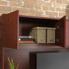 Sauder - La Collection Affirm Surmeuble - Finition Classic Cherry-Rangement cache derriere quatre portes pour les classeurs, les dossiers, les fournitures etc.