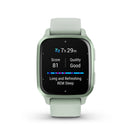 Montre intelligent Garmin Venu Sq 2 GPS et Tracker Fitness - Menthe fraîche-Type et taille d'affichage: AMOLED, 1,41 po