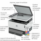 HP - Neverstop 1202w Multifunction Monochrome Refillable Laser Tank Printer-Numérisation jusqu'à 600 ppp

