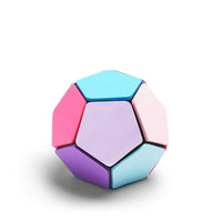 Poppin – Ballon mémo adhésif, couleurs variées-Ballon mémo adhésif à 12 facettes et 25 feuillets adhésifs par côté
