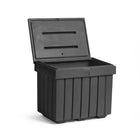 Tillson Brands - Grand bac à sel, gris, 200 kg, 23 po L x 32 po L x 30 po H-Capacité 200kg
