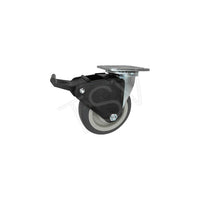 Blickle – Roulette à blocage complet, 6 po (152 mm), largeur de la semelle : 1 1/2 po (38 mm)/2 po (51 mm) Ml774 (CA27TP6004QY)-Diamètre de roue : 6 po (152 mm)