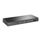 TP-Link TL-SG3428X JetStream 24PT Gigabit L2 + Commutateur géré au détail-24 ports RJ45 10/100/1000 Mbps, 4 emplacements SFP + 10G, 1 port de console RJ45, 1 port de console micro-USB