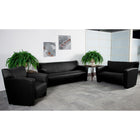 Flash Furniture – Mobilier de réception en cuir souple de la série Hercules Majesty, brun (222SETBK)-Ensemble de réception contemporain