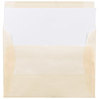 JAM Paper Enveloppes translucides A6, ocre printanier, 250/paquet-Taille des enveloppes : 4,75 x 6,5 po