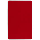 Flash Furniture – Table d’activités rectangulaire de 30 x 48 po, surface thermofusionnée, pattes standards réglables, rouge-Forme : rectangulaire