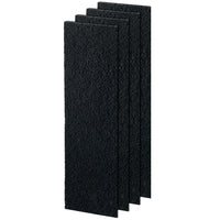 Filtre à charbon actif de rechange/petit/paq. de 4 pour Fellowes AeraMax 90/100/DX5-Le filtre à charbon actif élimine les odeurs et capture les grosses particules en suspension dans l’air