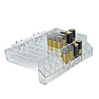 Azar Displays –Plateau pour rouges à lèvres à 10 compartiments avec testeur pour panneau perforé, 2/paquet (225555)-Dimensions : 3 haut. x 11 larg. x 7 prof. (po)