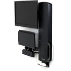 ErgotronMD – 61-081-085 StyleView assis-debout, zones à fort trafic, noir Ergotron-Avec le clavier replié, la profondeur totale du système n’est que de 4 po (10,2 cm)