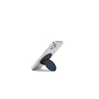 MOFT Snap O Magnetic MagSafe Compatible Phone Grip & Stand pour iPhone - Bleu-Cuir bleu végétalien de qualité supérieure avec base en PC