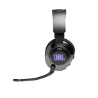 JBL Quantum 400 - Casque gaming USB circum-aural avec réglage de la balance jeu/chat - Noir-Bandeau texturé, entièrement rembourré et caoutchouté - coussinets en mousse à mémoire de forme