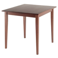 Winsome – Table à manger carrée de la collection Groveland, fini noyer antique-Table à manger carrée de style simple aux pattes légèrement effilées