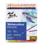 Mont Marte Crayons d'aquarelle de qualité - Paquet de 72-1