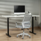 Ezywork - Cadre de bureau debout manuel - manivelle -noir-Longueur de plateau de table recommandée : 40" - 63" (100cm - 160cm)