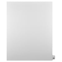 Markmaker - Intercalaires imprimes Legal, Blanc, 1/25th coupe, format lettre, sans trous, 25 tabs/PQT, 5 PQT/Boite, Numero 200-Intercalaires imprimes Legal