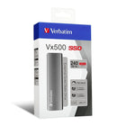 Verbatim – Disque SSD externe Vx500, USB 3.1 gén. 2, 240 Go, graphite (47442)-Vitesse de lecture jusqu'à 500 Mo/s; écriture jusqu'à 440 Mo/s