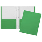 Staples - Portfolio à deux pochettes et à pinces - vert foncé-Portofolio à deux pochettes et pinces, vert foncé