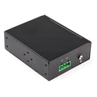 StarTech - Industrial 5 Port Gigabit PoE Switch-ENTRÉE FLEXIBLE : le commutateur réseau Power over Ethernet peut être alimenté par bornier ('hard wired') (48-56V) ou alimenté à l'aide d'un adaptateur mural cylindrique Type-N (48-56V) (non fourni)