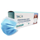 Tavos Canadian - ASTM Niveau 3 Masques faciaux à 3 plis - 50 pcs x 2 Pack-Fabrique au Canada : Tous nos masques faciaux ASTM sont conçus, fabriques et emballes en Ontario, Canada.