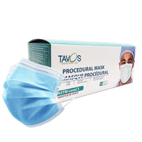 Tavos Canadian - ASTM Niveau 3 Masques faciaux à 3 plis - 50 pcs x 2 Pack-Fabrique au Canada : Tous nos masques faciaux ASTM sont conçus, fabriques et emballes en Ontario, Canada.