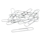 ACCO - Trombones recyclés lisses, #1, 1 1/4 po - argent - paquet de 1 000-La fabrication en fil durable avec une finition argentée lisse maintient la forme pour une réutilisation fiable