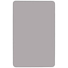 Flash Furniture – Table activités rectangulaire, 30 larg. x 48 long., dessus thermofusionné, pattes préscolaires réglables, gris-Forme : Rectangulaire