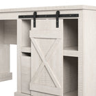 Ameriwood Home - Bureau d'ordinateur à piédestal simple Knox County Blanc - 131,8cm L x 76,2cm H x 60,9cm P - Rustique-9