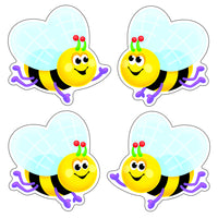 TREND enterprises - Pack varié d'accents classiques Busy Bees - 2,25 po x 39 po - Paquet de 12-Fabriqué en papier durable et réutilisable