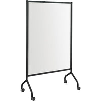 Safco® – Écran complet de tableau blanc Impromptu, 42 po x 72 po, cadre noir-Tableau blanc magnétique mobile