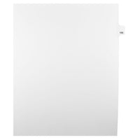 Mark Maker – Onglets séparateurs juridiques blancs, 1/25 onglets, format lettre, sans trous, numéro 105, 25/paquet-Onglets séparateurs blancs, 1/25 onglets