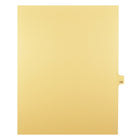 Markmaker - Intercalaires imprimes Legal, Chamois, 1/25th coupe, format lettre, sans trous, 25 tabs/PQT, 5 PQT/Boite, Numero 140-Intercalaires imprimes Legal