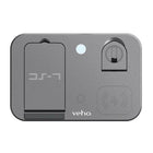 Veho - Station de charge multiple sans fil DS-7 Qi - Gris-Largement compatible avec toutes les grandes marques qui ont la fonction sans fil Qi, les téléphone intelligent, montres Apple, écouteurs et plus.