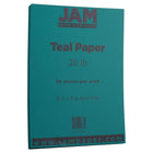 JAM Paper - Papier mat, 28 lb, 8,5 x 11, bleu sarcelle, 50 feuilles/paquet-Couleur : bleu sarcelle | Faites ressortir votre travail avec du papier Colouré de qualité supérieure.