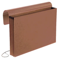 Pendaflex - Enveloppe à fermeture élastique expansible de 3 1/2 po  - format légal - fibre rouge-Rabat complet à fermoir élastique pour éviter toute chute de documents lors du transport