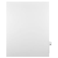 Mark Maker – Onglets séparateurs juridiques blancs, 1/25 onglets, format lettre, sans trous, numéro 195, 25/paquet-Onglets séparateurs blancs, 1/25 onglets