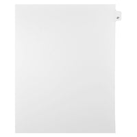 Mark Maker – Onglets séparateurs juridiques blancs, 1/25 onglets, format lettre, sans trous, numéro 27, 25/paquet-Onglets séparateurs blancs, 1/25 onglets