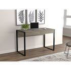 Safdie & Co. Bureau d'ordinateur à 2 tiroirs, 47 poL, Taupe foncé et métal noir-Le design multifonctionnel et la finition aspect bois neutre ajoutent de la polyvalence au style - placez ce bureau n'importe où, du bureau, à la chambre à coucher, au salon