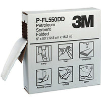 3M - Absorbants Pliés, Huile Seulement, 600po x 5po, 10,5 Gal. D'Absorption, 3 /Pqt-Absorption/pqt 10,5 gal.