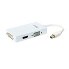 tmd - Adaptateur Mini DisplayPort à HDMI/VGA/DVI (AD4L-01WH)-Adaptateur MiniDP