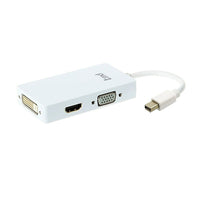 tmd - Adaptateur Mini DisplayPort à HDMI/VGA/DVI (AD4L-01WH)-Adaptateur MiniDP
