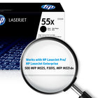 HP − Cartouche de toner LaserJet noir à rendement élevé d’origine 55X (CE255X)-Rendement de la cartouche (approximativement) : 12 500 pages