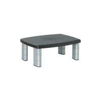 3M - Support de moniteur réglable, noir et argent-Les colonnes soulèvent le moniteur de 1 po à 5 7/8 po par incréments de 1 5/8 po pour atteindre une bonne hauteur ergonomique
