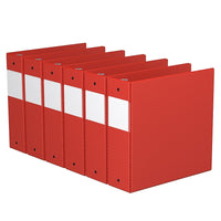 Davis Group Super économie, Reliure à anneaux ronds 3 po, paquet de 6 – Rouge-3 Reliure À Anneaux