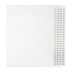 Mark Maker - Ensemble d'onglets séparateurs juridiques blancs, 1/25 onglets, format lettre, sans trous, numéros 1 à 100-Onglets séparateurs blancs, 1/25 onglets