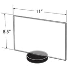 Azar Displays – Porte-affiche horizontal à base ronde, 10/paquet (108715)-Base ronde