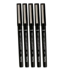 Marvy Uchida - Stylo de calligraphie - pointe 2 mm - noir - paquet de 5 (6504953G)-Couleur : Noir