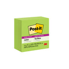 Post-it - Feuillets super collants, 3 po x 3 po, limeade, paq./5 blocs, 350 feuilles (654-5SSLE)-Les Post-it Super Sticky Notes collent et recollent pour que vos pensées soient remarquées.